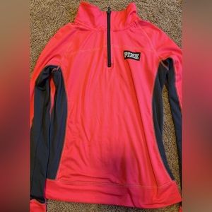 Vs Pink Quarter Zip